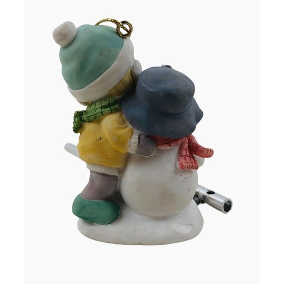 Precious Moments Snowman Girl Windchime Enesco 672289 Resin 1999 Ornament - Picture 7 of 10